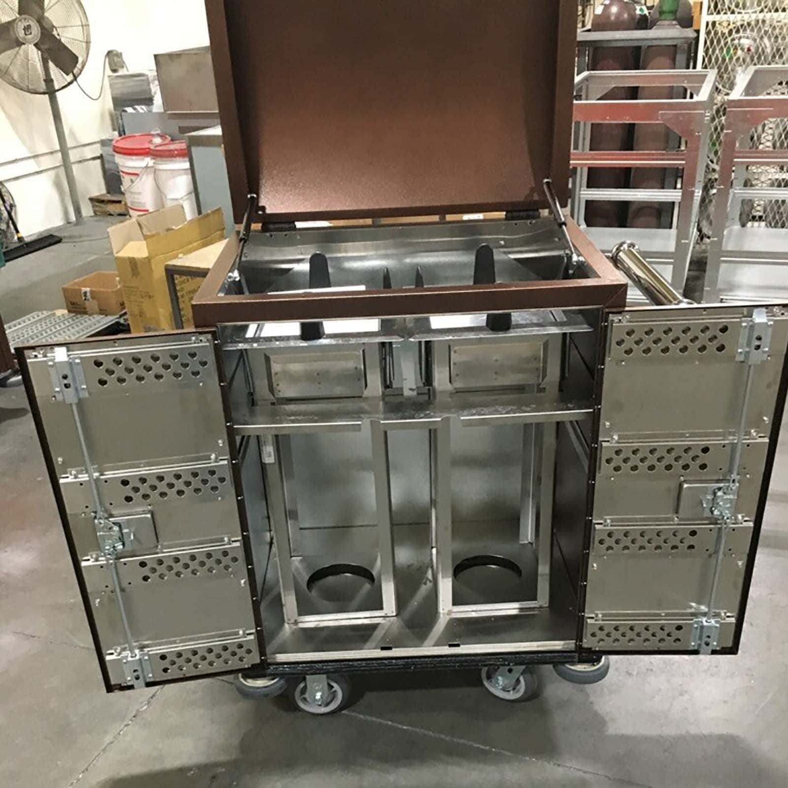 H322342-RS0991 Dish Carts - Cosmopolitan Open Side View