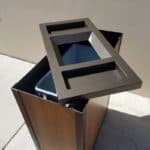 Indoor-Outdoor Trash or Trash/Ash Receptacle
